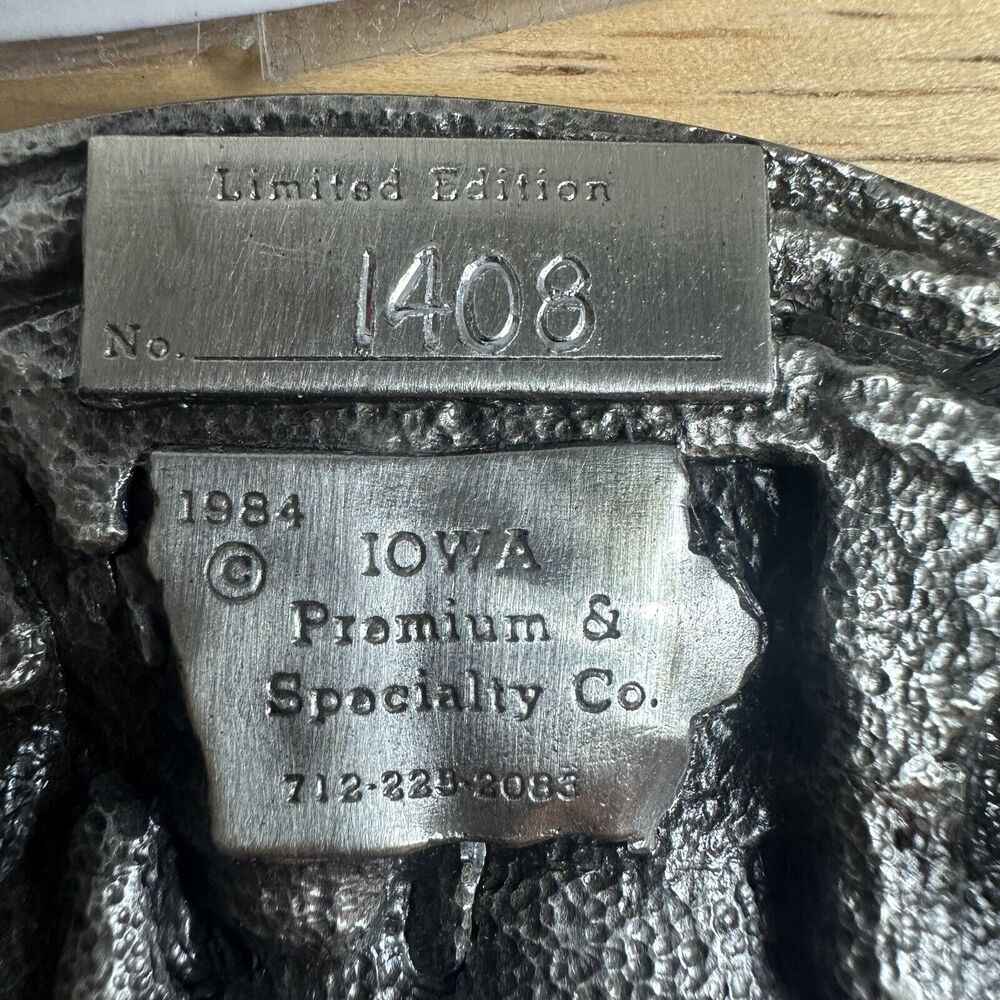 1984 Vintage PIK I Survived Agribusiness Limited Edition #1408 Belt Buckle - Picture 3 of 12